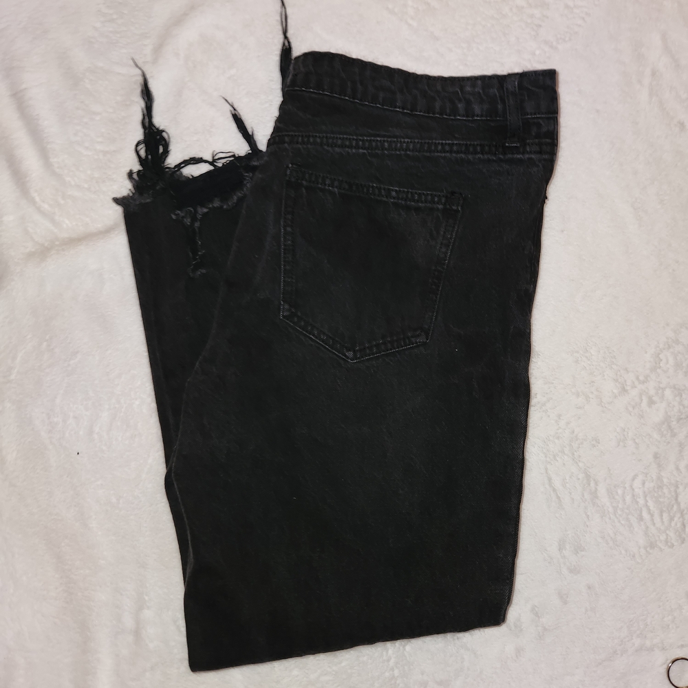 Fashion Nova Black Ripped Skinny Jeans